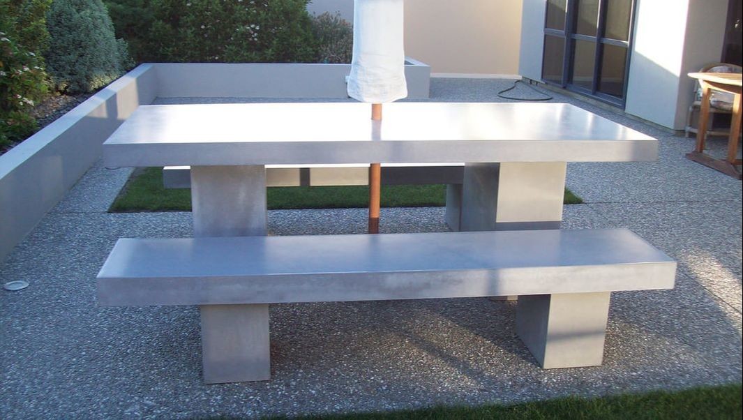 High Strength Garden Outdoor Concrete Furniture GRC Concrete Bench Furniture