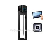 IP55 32A Commercial Electric Charging Stations , Pole Stand Smart Electric Car
