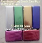 Aluminum alloy credit card box, Stainless steel card box, European & American