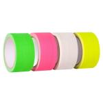 Single Sided Adhesive Cloth Duct Tape Neon Blacklight Reflective Flagging