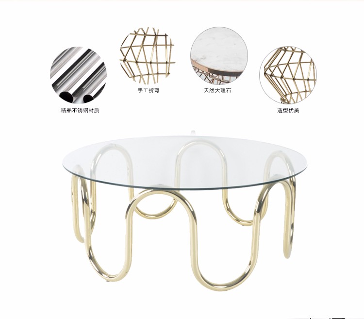 european style home goods fancy metal leg coffee table
