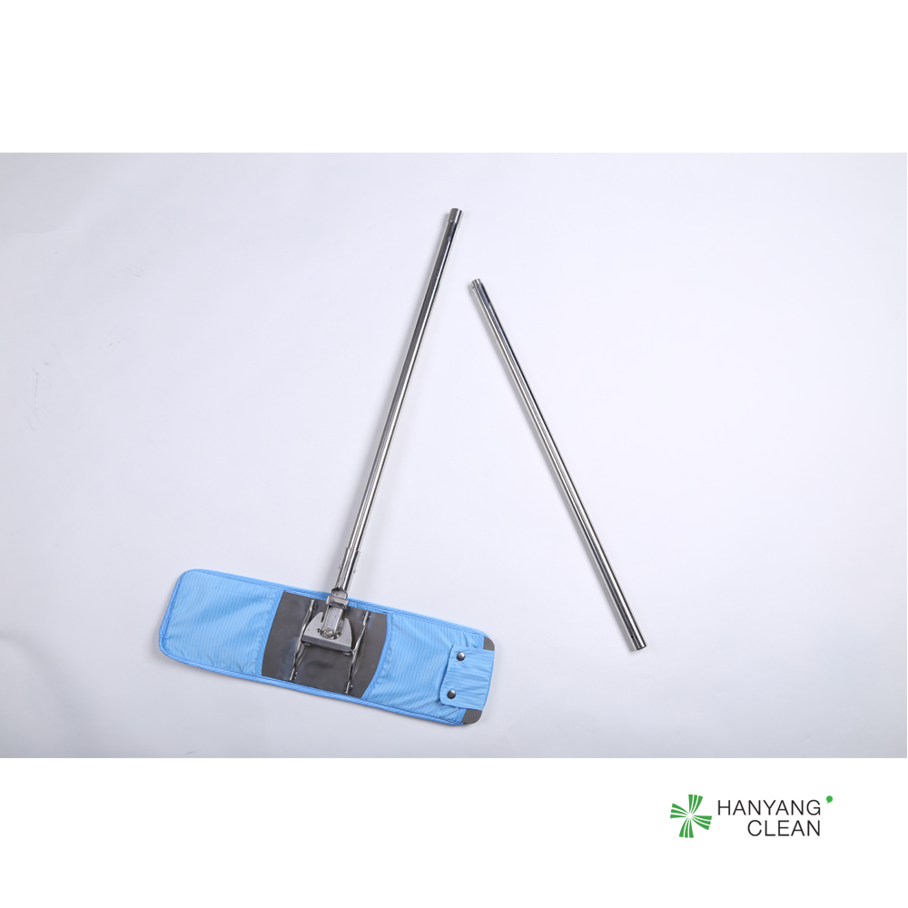 Antistatic Clean Room Mops ISO Certificated With Flat Design Slides Easily