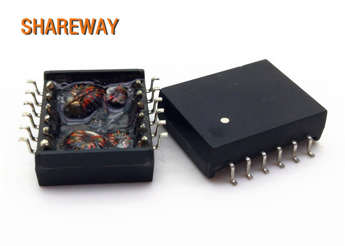 Single Port High Voltage PoE LAN Transformer SMD Soldering 12 PIN 7490140123B