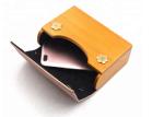 Little Rectangle Shape Wooded Evening Clutch Bags With Pu Flap For Women