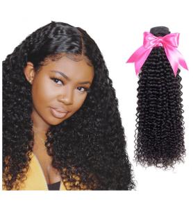 Wholesale Healthy Remy Indian Hair Extensions / 22 Inch Hair Bundles With Closure Kinky Curl from china suppliers