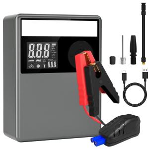 Wholesale 12000mAh Car Battery Jump Starters With Air Compressor Lightweight from china suppliers