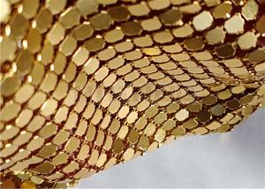 Wholesale Gold Color Metal Sequin Fabric 4x4mm Used As Room Divider Curtains from china suppliers