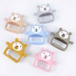 Baby Products Bear Shape Silicone Non-Slip Out Gum Toy Food Grade Safety