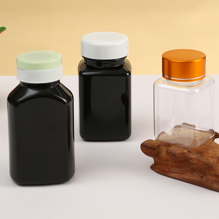 Screen Printing Empty 75cc 80cc 100cc 150cc 175cc Medicine Bottle PET Soft Touch Matte Plastic Pill Bottle with CRCcap