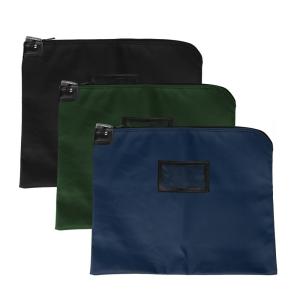 Wholesale LAMINATED NYLON HIPAA LOCKING COURIER BAGS WITH CARDHOLDER - 19W X 15H - READY TO SHIP from china suppliers