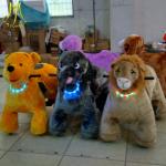 Hansel coin operated kiddie rides electric coin operated furry motorized animals