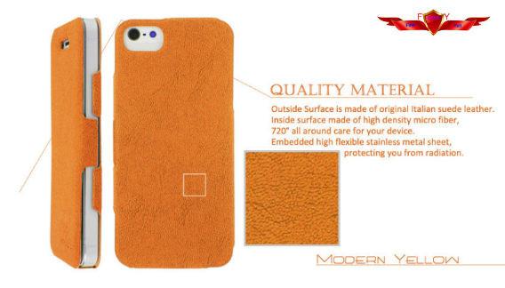 Ultra Thin 100% Qualify Colorful PU Flip Leather Cover Case For Iphone 5 5S