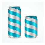 500ml 330ml Aluminum Beverage Packaging Sleek Cans For Soda Drink