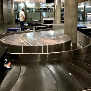 Wholesale 7mm Large Rubber Mats Professional Inclined Skirt Rubber Arrival Airport Baggage Carousel Conveyor Belts from china suppliers