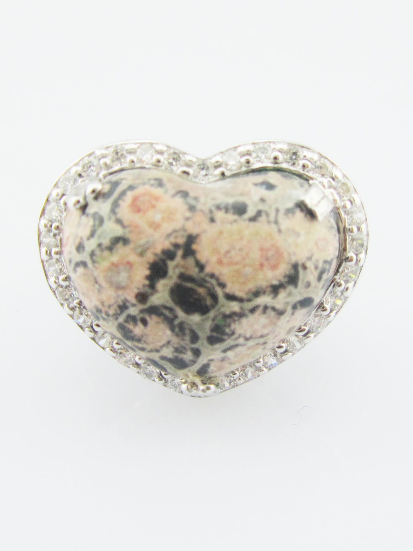 925 Silver Divine Gemstone Rings With 20-30mm Main Stone Sterling Silver Engraved Rings Sterling Silver Heart Ring