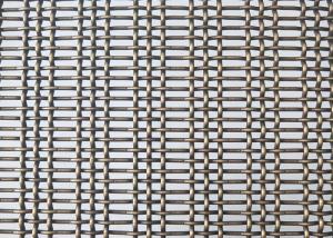 Wholesale Bronzed Color 3.6mm Stainless Steel Crimped Wire Mesh Decorative Woven from china suppliers