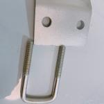 Silver Steel Right Rigid Conduit Clamp B Line Series Durable Right Angle Clamp