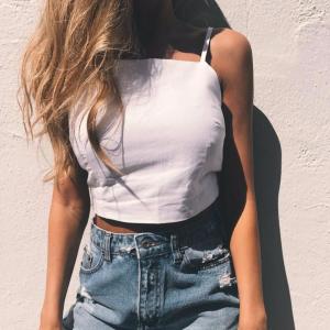 Wholesale Square Neck Spaghetti StrapMini Top from china suppliers