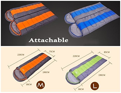 Elastic Cord Attachable Fibre Envelope Sleeping Bag