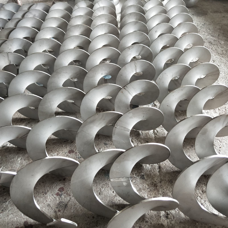 Carbon Steel Q235 Shaftless Painting Spiral Flight Blade Auger Screw