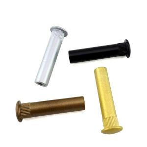 Wholesale M2 M2.5 M3 M4 304 Stainless Steel Oval Head Semi Tubular Rivets Male Screw Size TM 8-32*6 from china suppliers