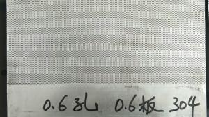 Wholesale Galvanized /stainless steel Perforated Metal Sheet with 0.6mm Hole for Filtration from china suppliers
