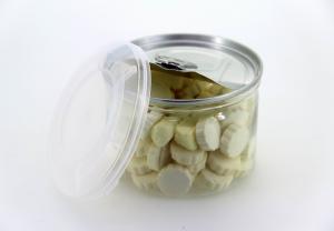Wholesale Round Dry Food Canister Clear Pet Jars with easy open lid , Wide Mouth Plastic Jars , PE Clear Cap from china suppliers