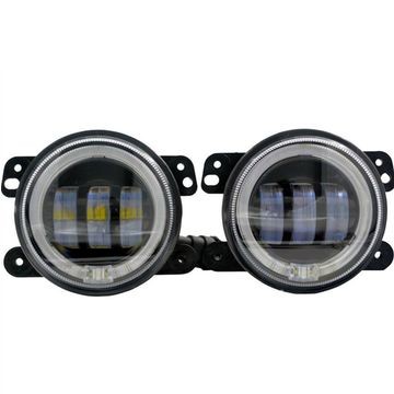Black aluminum 4 Inch 30W Led Fog Lights DC12-15V For Trucks Harley Motorcycles Stainless Steel Bracket