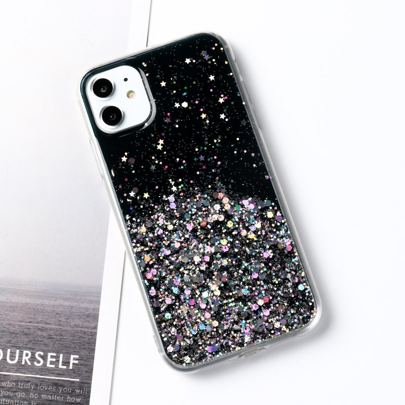 Ultra Slim Shockproof Phone Cases Glitter Power Flexible For Iphone 12