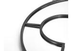 Black Round Metal Frame Wall Art Mirror Metal Hanging Chain For Living Room