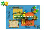 Large Area Kids Outdoor Playground Equipment Custom Size Long Life Without Sharp