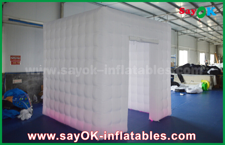 Inflatable Photo Studio Picture Painting Inflatable Photo Booth Tent 2.5m Full White Oxford Inflatable Cube