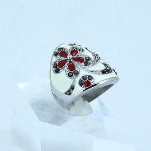 Wholesale FAshion 316L Stainless Steel Ring With Enamel LRX193 from china suppliers