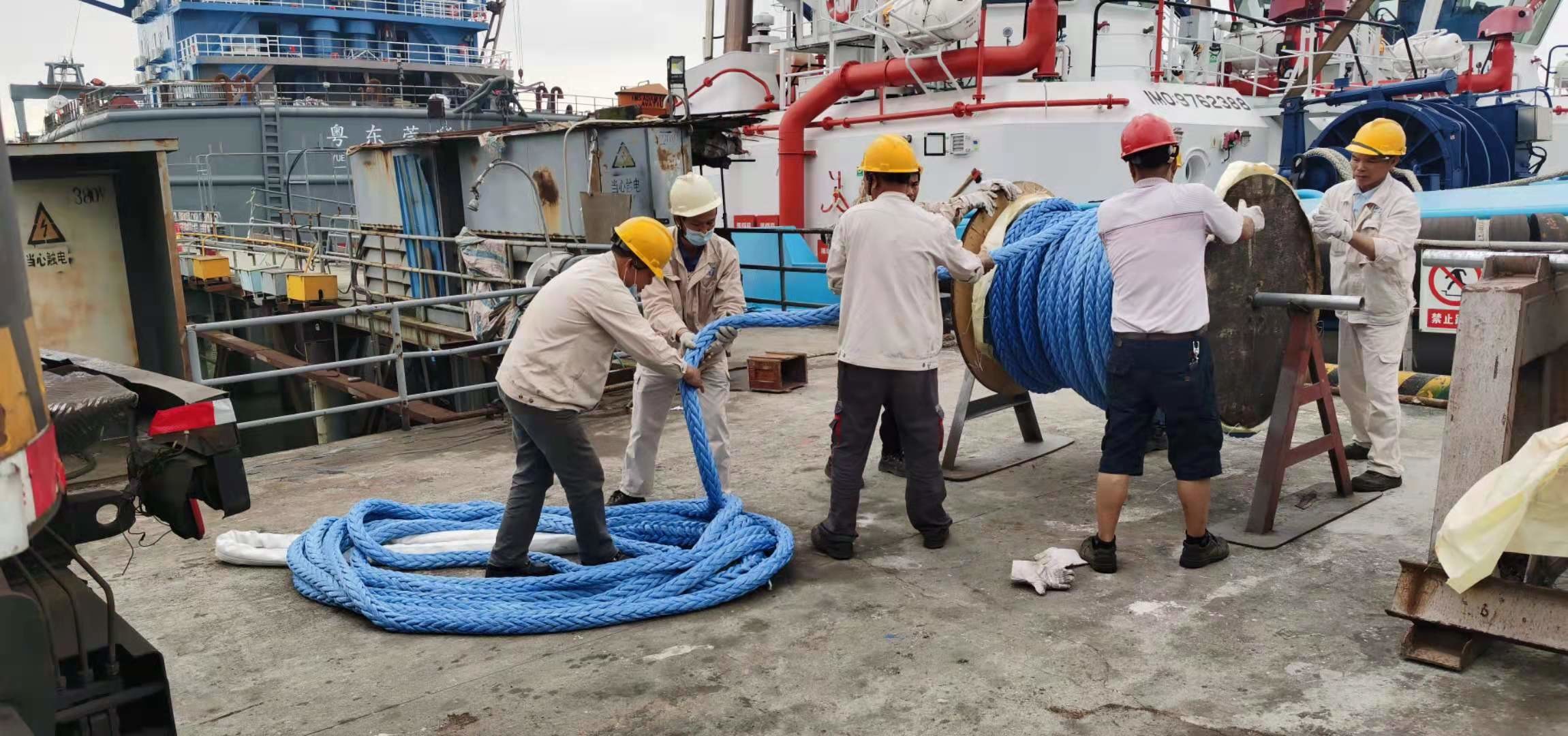 Ship Mooring 12 Strand Uhmwpe Rope 28mm - 96mm Pre Stretched