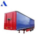 11R22.5 Tire 3 Axle PVC Curtain Side Shipping Container Shandong 40ft Van Box