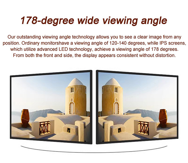 High Resolution Media Screen 43 Inch Wall Mount Digital Signage Advertising Player