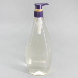 Wholesale Shampoo Bottle 750ml Transparent Lotion Shower Plastic Bottle Pump Dispenser Clear Large Packaging Bottle Special Shape from china suppliers