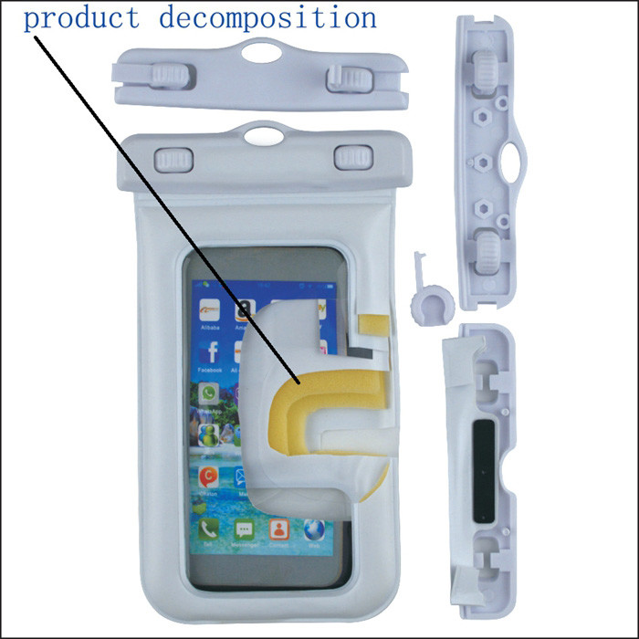 Galaxy S5 Waterproof Phone Case Smartphone Bag TPU Material 116*190*18mm