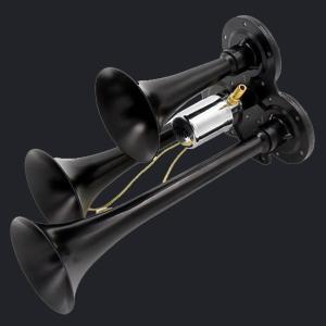 Wholesale Three Trumpet Spary Black Color Air Horn (HS-1019B) from china suppliers