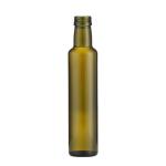 Customer's Choice 500ml Cylindrical Green Condiment Glass Bottles for Olive Oil