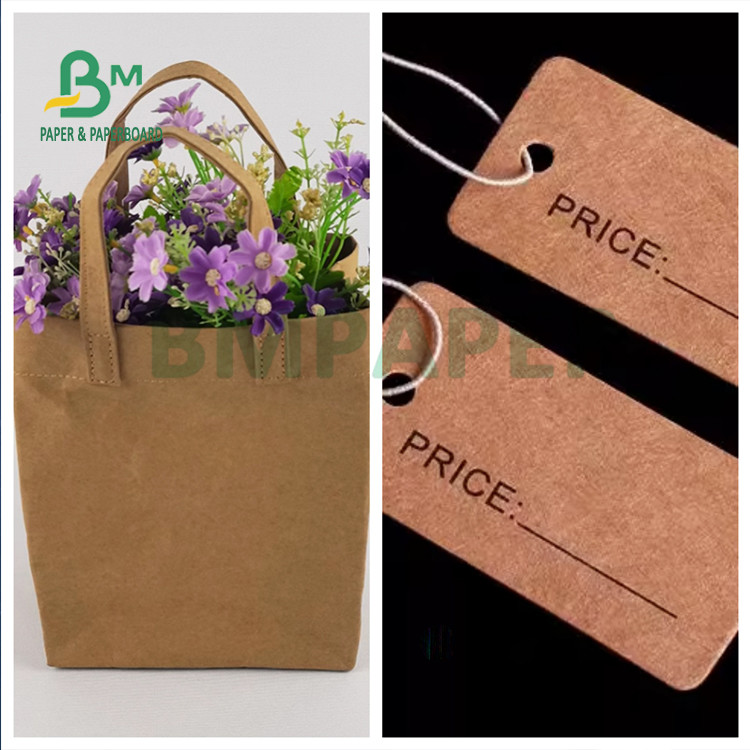 0.5mm High breakage tolerance Washable Kraft Paper  Flexible  for Tags