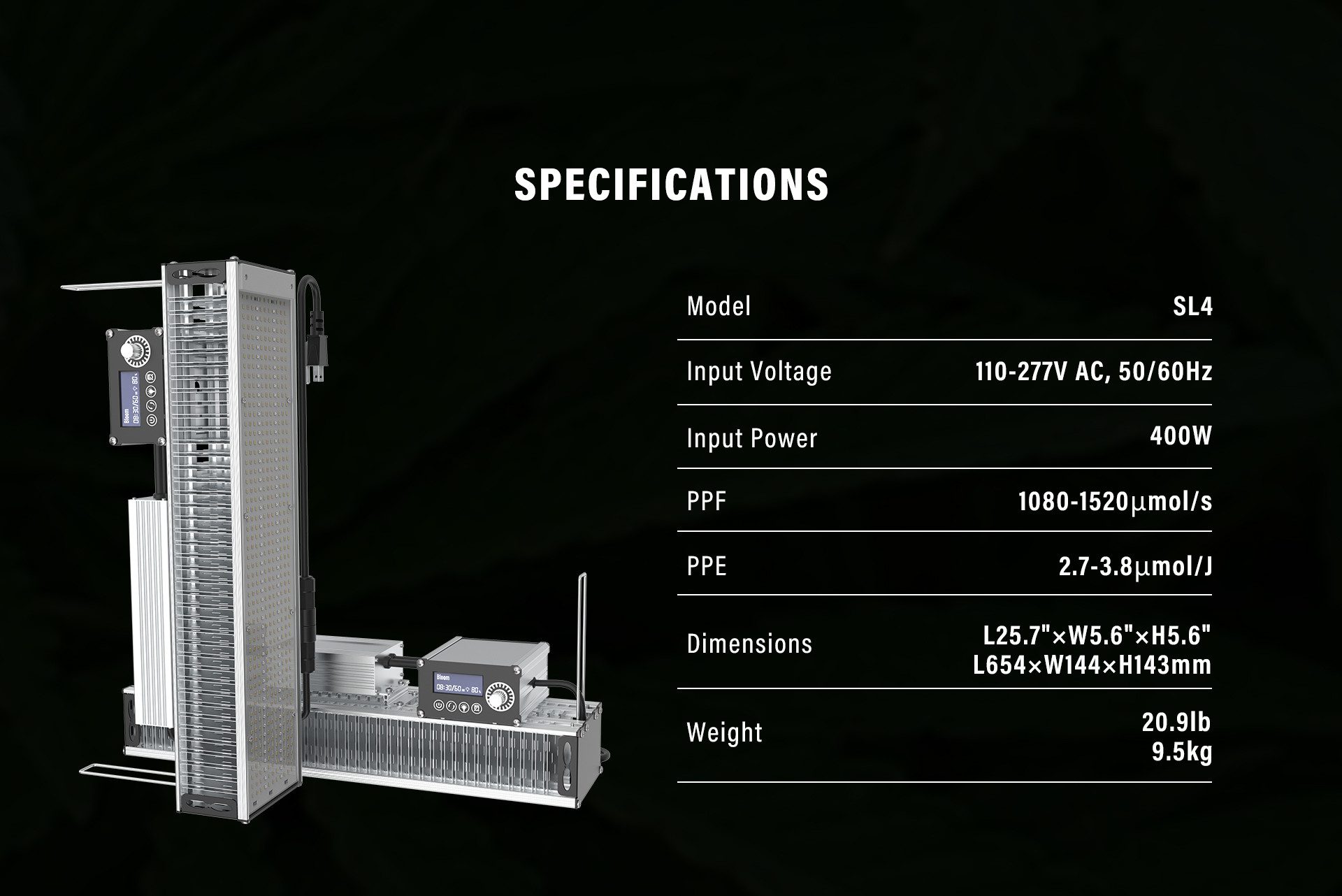 High Efficiency 400w Led Grow Lights For Weed Growing 600W HPS Replace Dimmable Timing Full Spectrum Daisy Chain