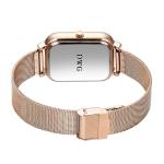 OEM Logo Luxury Wrist Watch Mens Quartz Movement Waterproof Square Watch