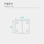 10mm 90 Degree Metal Bracket High Strength For Flat Packed Furniture