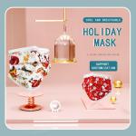 100% Cotton Disposable Medical Mask Logo Design Custom Print