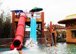 Wholesale Adults Tube Water Slide , Outdoor Barreled Sled Inground Pool Slide from china suppliers
