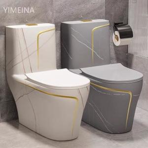 Wholesale Siphon Flushing Floor Mounted Black White Toilet S Trap Hotel Design from china suppliers