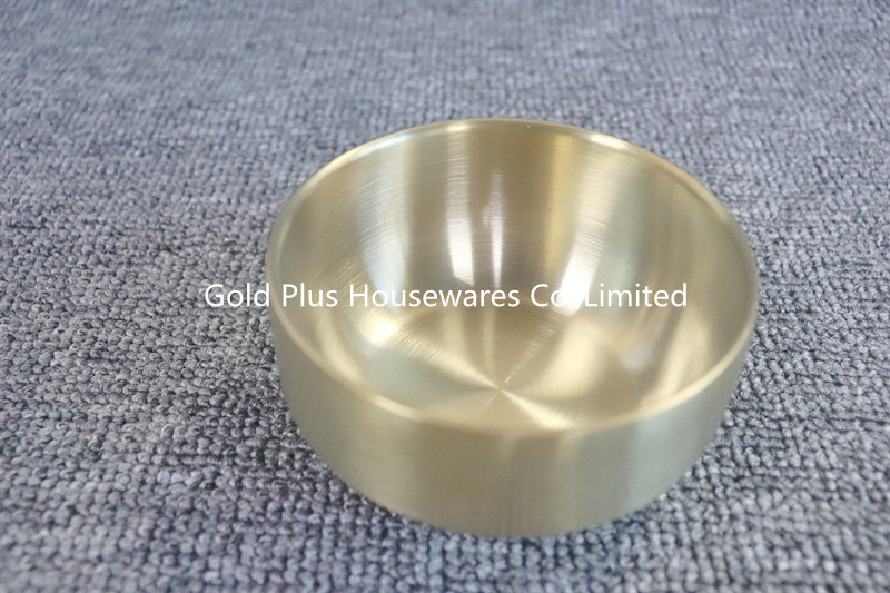 Family dinner sustainable custom soup bowl hight quality metal steel creative kitchen serving salad bowl with lid
