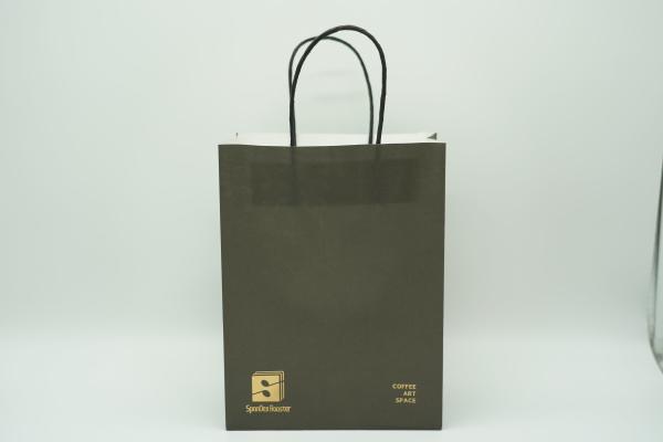 New Arrival Plain Handbag Carry Gift Colored, Brown Kraft Black Colorful Paper