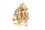1 / 4 Inch X 36 inches * 6 - Count curled ribbon bow , Silver Gold curling